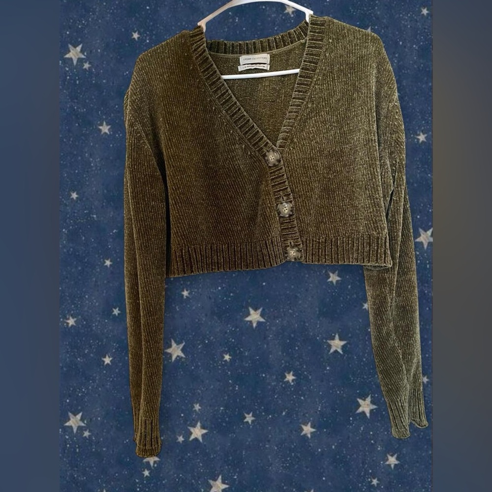 Urban Outfitters Olive Cardigan Sweater